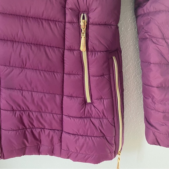 White Mark Plum Puffer Jacket Small - Picture 4 of 12